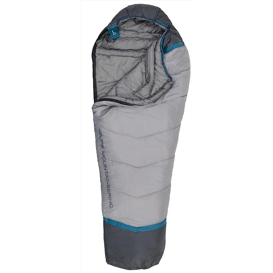 ALPS MOUNTAINEERING BLAZE +20° MUMMY SLEEPING BAG REGULAR, GRAY/CHARCOAL - NEW | ALPS MOUNTAINEERING | 01