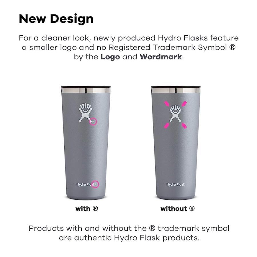 HYDRO FLASK 22 OZ. TUMBLER - STAINLESS STEEL, REUSABLE, VACUUM INSULATED WITH PRESS-IN LID | HYDRO FLASK | 03