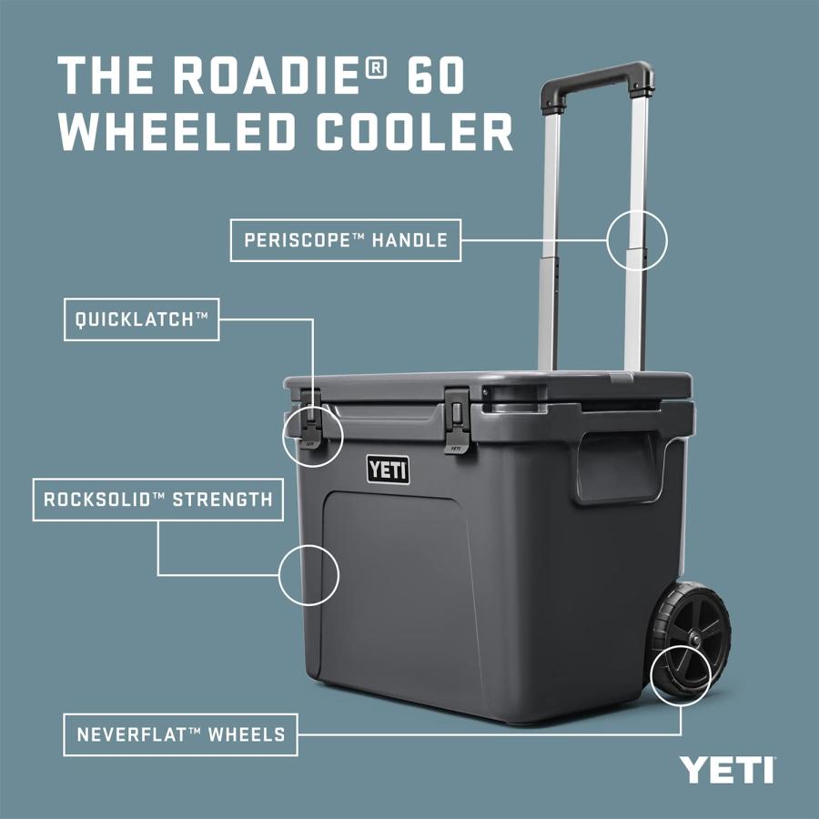 YETI Roadie 60 クーラー:YETIボックス ホイールクーラー:YETI キャスター付き、ホワイト | YETI | 01