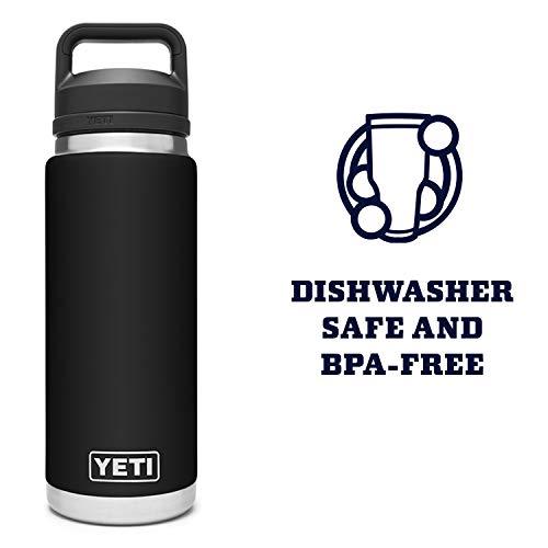 YETI Rambler 26オンス ボトル キャップ付き 真空断熱 ステンレス製、ブラック | YETI | 04