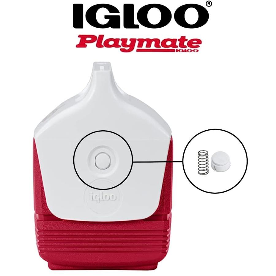 IGLOO PLAYMATE COOLER REPLACEMENT BUTTON AND SPRING | igloo | 01