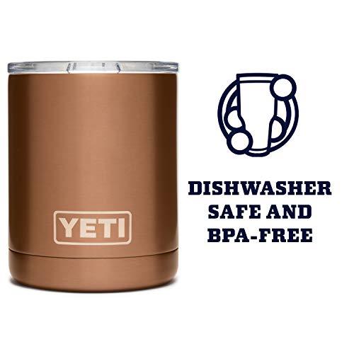 YETI Rambler 10オンス ローボール 蓋付き 真空断熱 ステンレス製、カッパー | YETI | 04