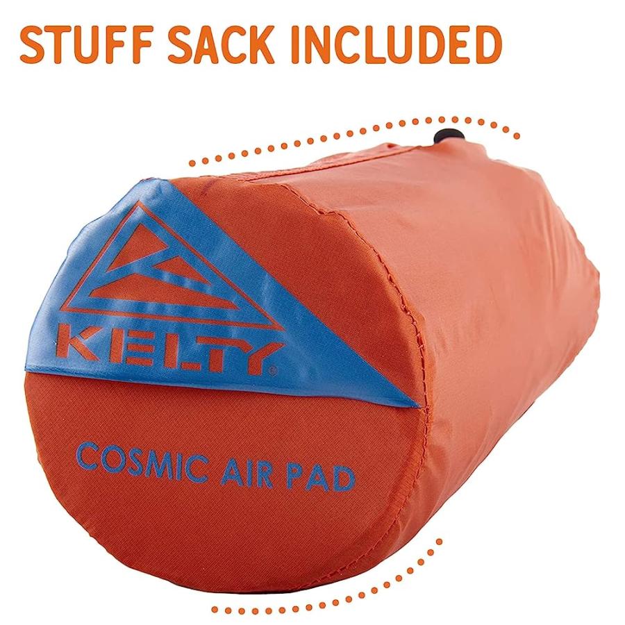 KELTY COSMIC MUMMY AIR SLEEPING PAD, BACKPACKING ULTRALIGHT INFLATABLE SLEEPING PAD, ORANGE | KELTY | 01