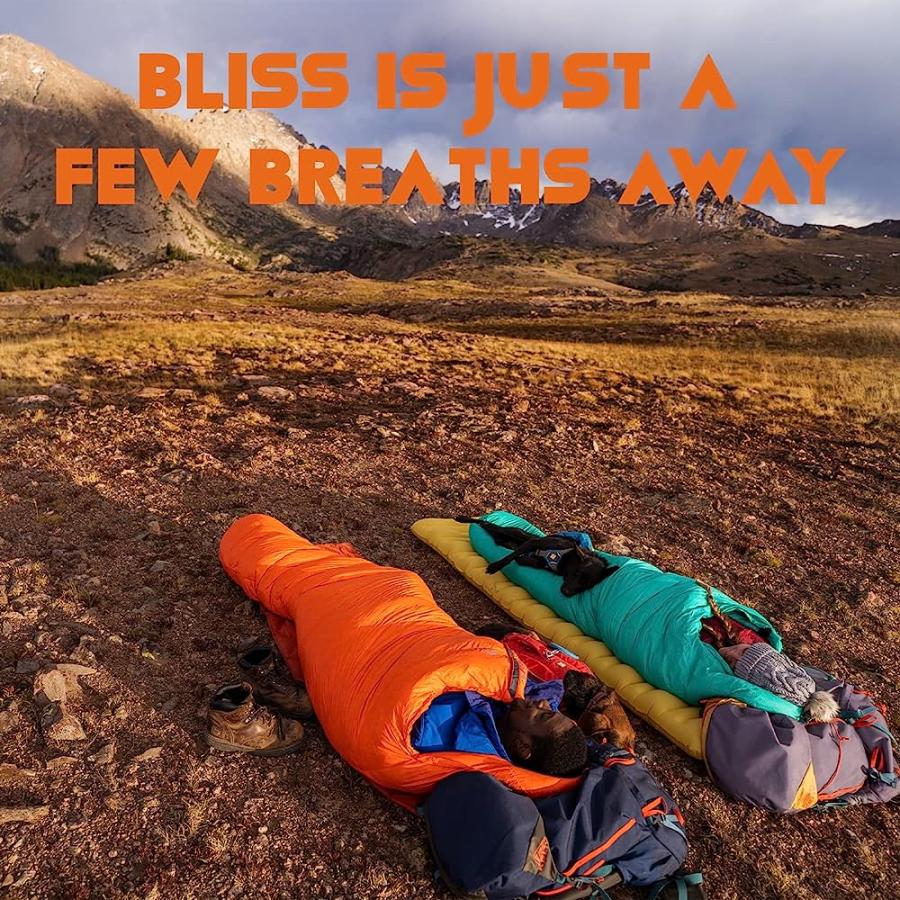 KELTY COSMIC MUMMY AIR SLEEPING PAD, BACKPACKING ULTRALIGHT INFLATABLE SLEEPING PAD, ORANGE | KELTY | 04