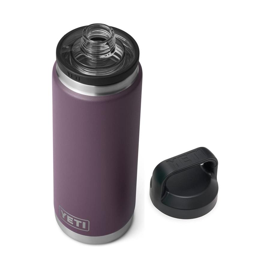 YETI Rambler 26オンス ボトル キャップ付き 真空断熱 ステンレス製、ノルディックパープル | YETI