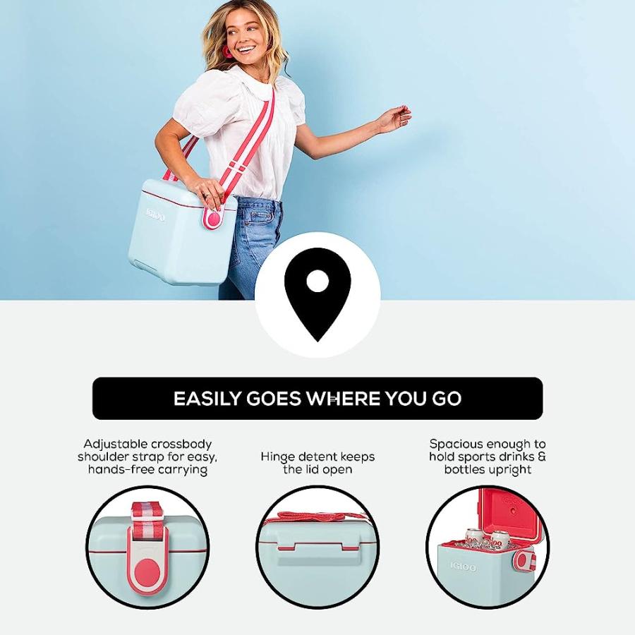 IGLOO MIST 11 QT TAG ALONG TOO STRAPPED PICNIC STYLE COOLER | igloo | 01