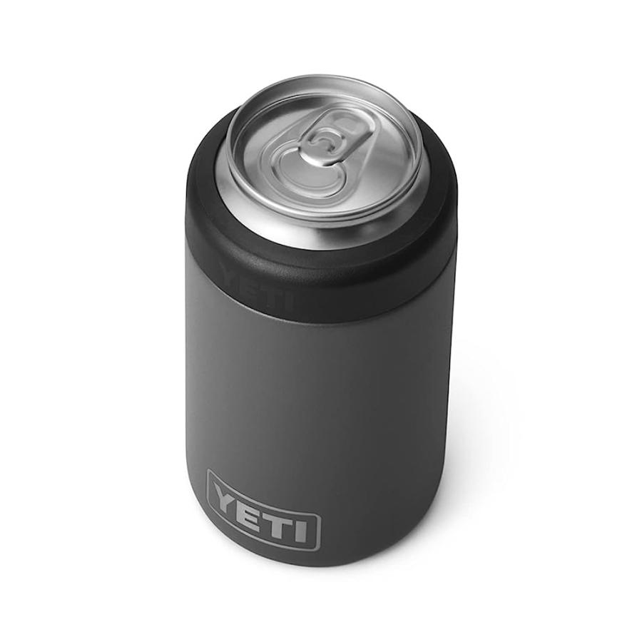 YETI RAMBLER 12 OZ. COLSTER CAN INSULATOR FOR STANDARD SIZE CANS, CHARCOAL | YETI