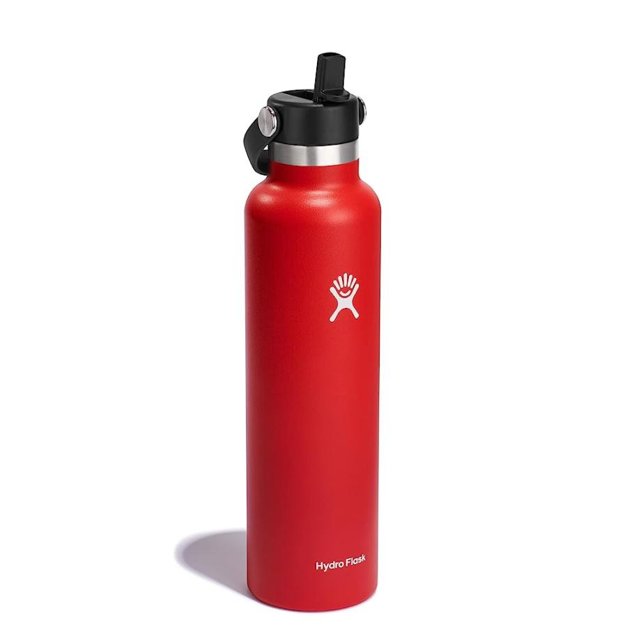 HYDRO FLASK 24 OZ STANDARD MOUTH WITH FLEX STRAW CAP STAINLESS STEEL REUSABLE WATER BOTTLE GOJI -VACUUM INSULATED, DISHWASHER SAFE, BPA-FREE, NON | HYDRO FLASK | 01