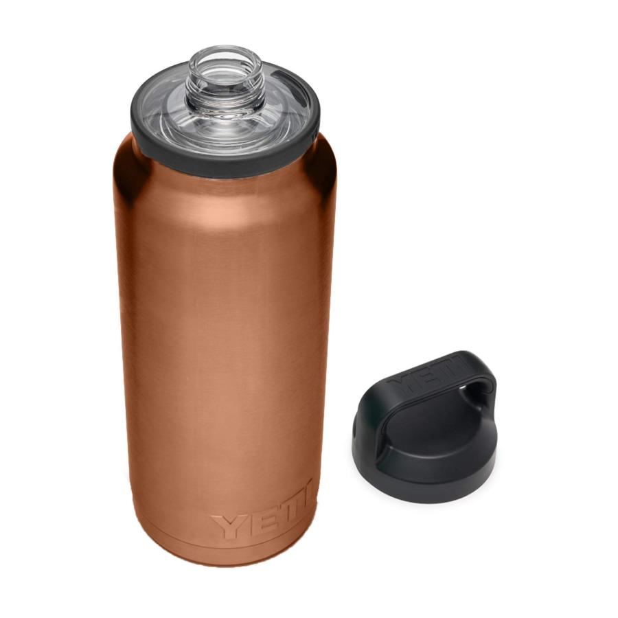 YETI Rambler 36オンス ボトル キャップ付き 真空断熱 ステンレス製、カッパー | YETI