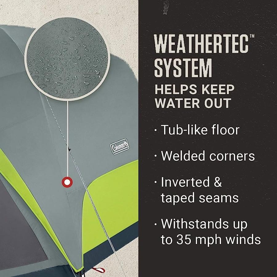 COLEMAN CAMPING TENT | SKYDOME TENT WITH SCREEN ROOM | Coleman | 03