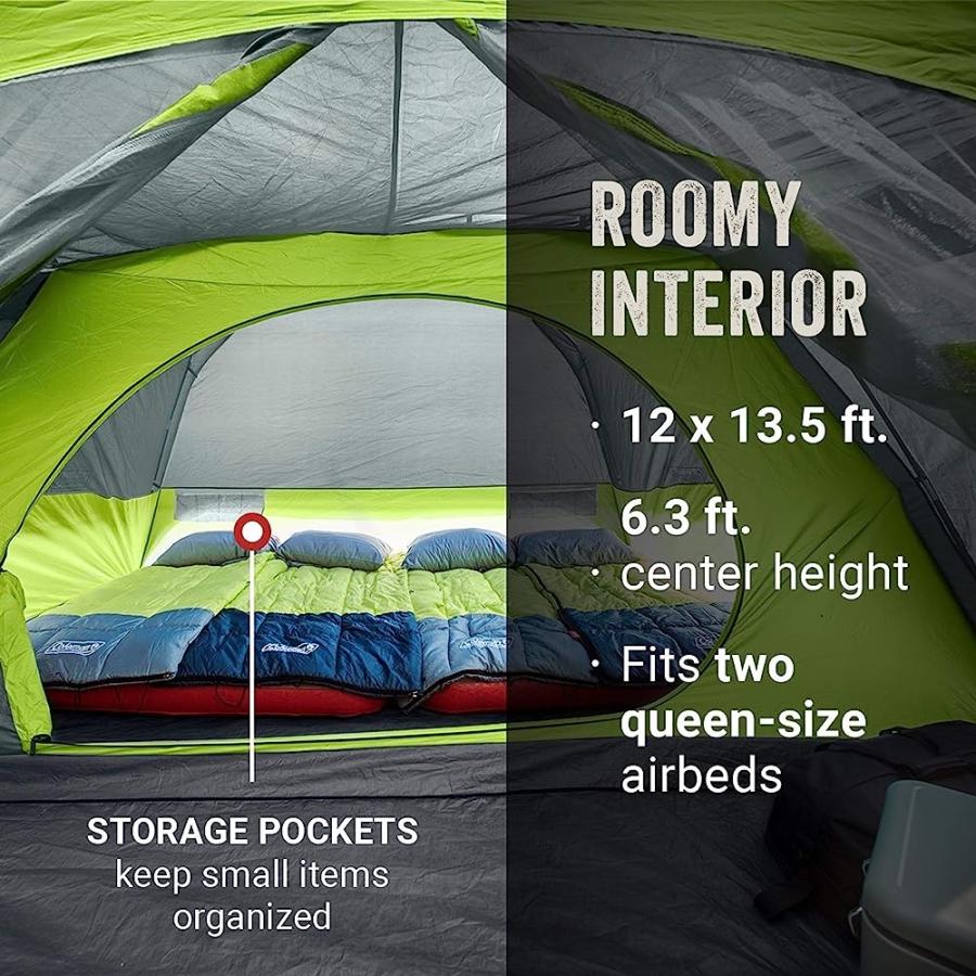COLEMAN CAMPING TENT | SKYDOME TENT WITH SCREEN ROOM | Coleman | 05