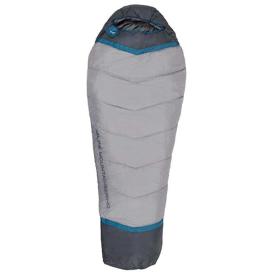 ALPS MOUNTAINEERING BLAZE +20° MUMMY SLEEPING BAG XL, GRAY/CHARCOAL - NEW | ALPS MOUNTAINEERING