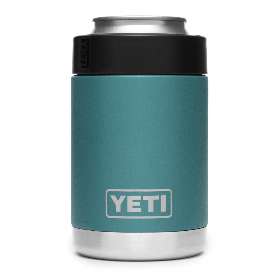 YETI Rambler 12オンス コルスター 缶クーラー:YETI 真空断熱 ステンレス製、リバーグリーン | YETI
