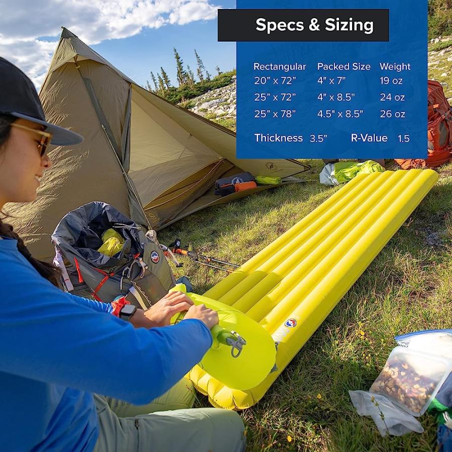 BIG AGNES DIVIDE, UNINSULATED SLEEPING PAD, REGULAR, WARM OLIVE, (20X72) | BIG AGNES | 03