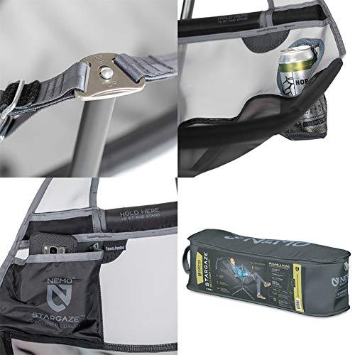 NEMO EQUIPMENT STARGAZE RECLINING LUXURY CAMPING CHAIR, TWILIGHT/SMOKE | NEMO | 02