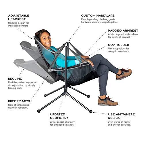 NEMO EQUIPMENT STARGAZE RECLINING LUXURY CAMPING CHAIR, TWILIGHT/SMOKE | NEMO | 06