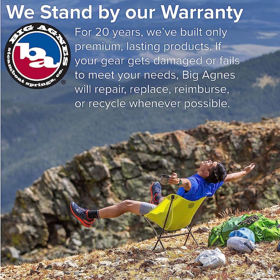 BIG AGNES SKYLINE UL ULTRALIGHT BACKPACKING CHAIR, YELLOW | BIG AGNES | 05