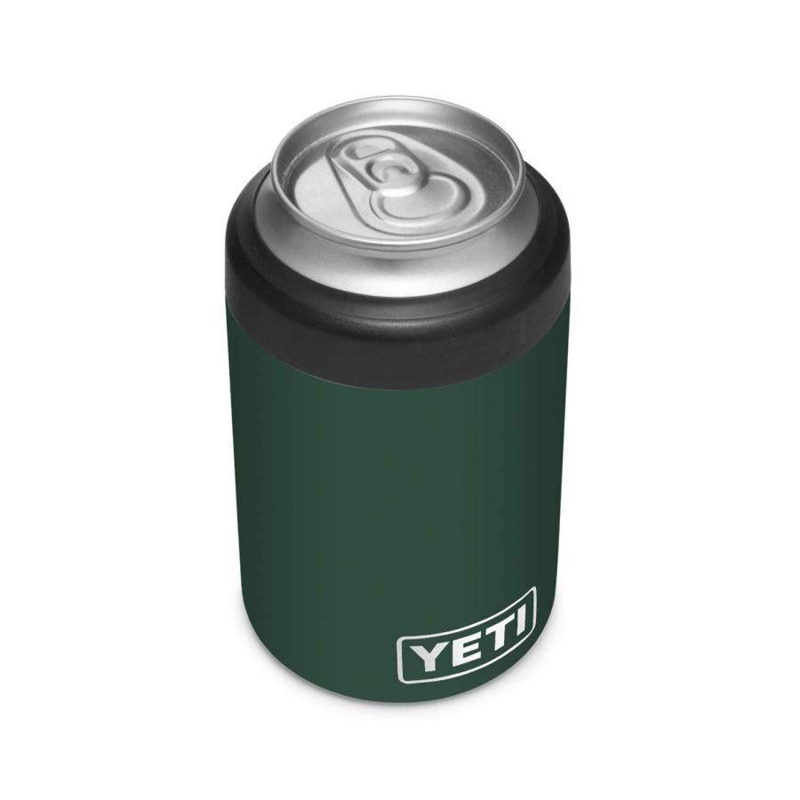YETI Rambler 12オンス コルスター 標準缶クーラー:YETI 真空断熱 ステンレス製、ノースウッズグリーン | YETI