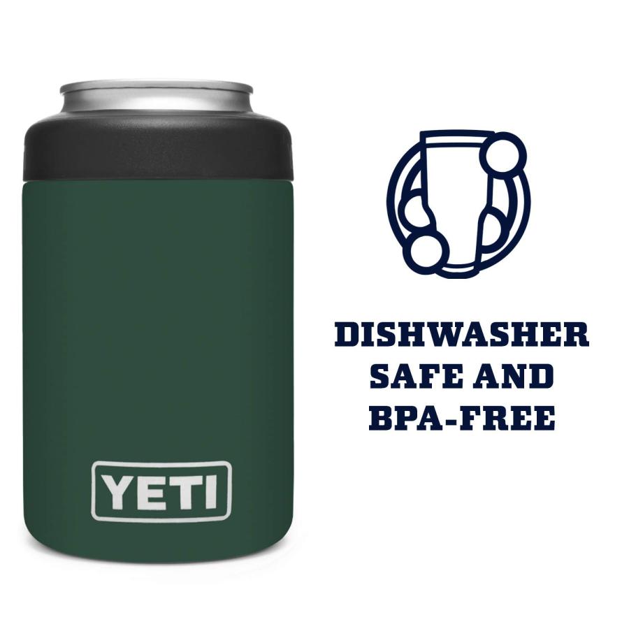 YETI Rambler 12オンス コルスター 標準缶クーラー:YETI 真空断熱 ステンレス製、ノースウッズグリーン | YETI | 04