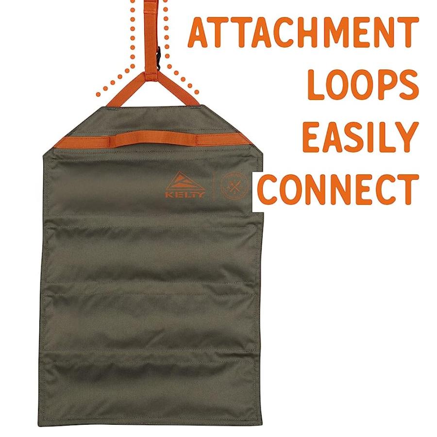 KELTY CHEF ROLL KITCHEN BASICS ORGANIZATION KIT FOR COOKING TOOLS, KNIVES, DEEP ZIPPERED POCKETS, ROLLUP STORAGE | KELTY | 04