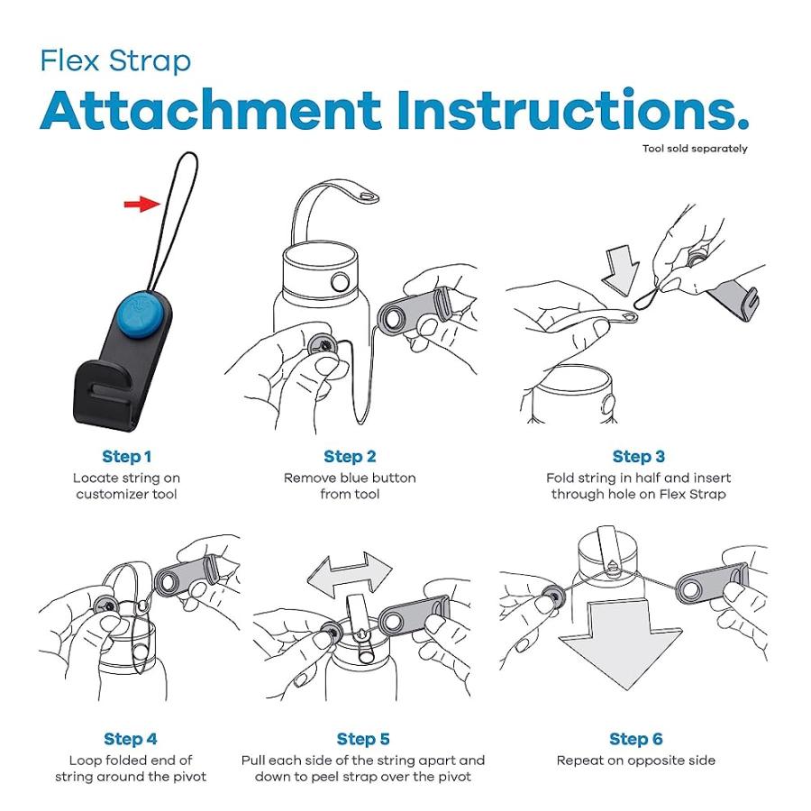 HYDRO FLASK FLEX STRAP PACK - CUSTOM WATER BOTTLE LID HANDLE REPLACEMENT | HYDRO FLASK | 04