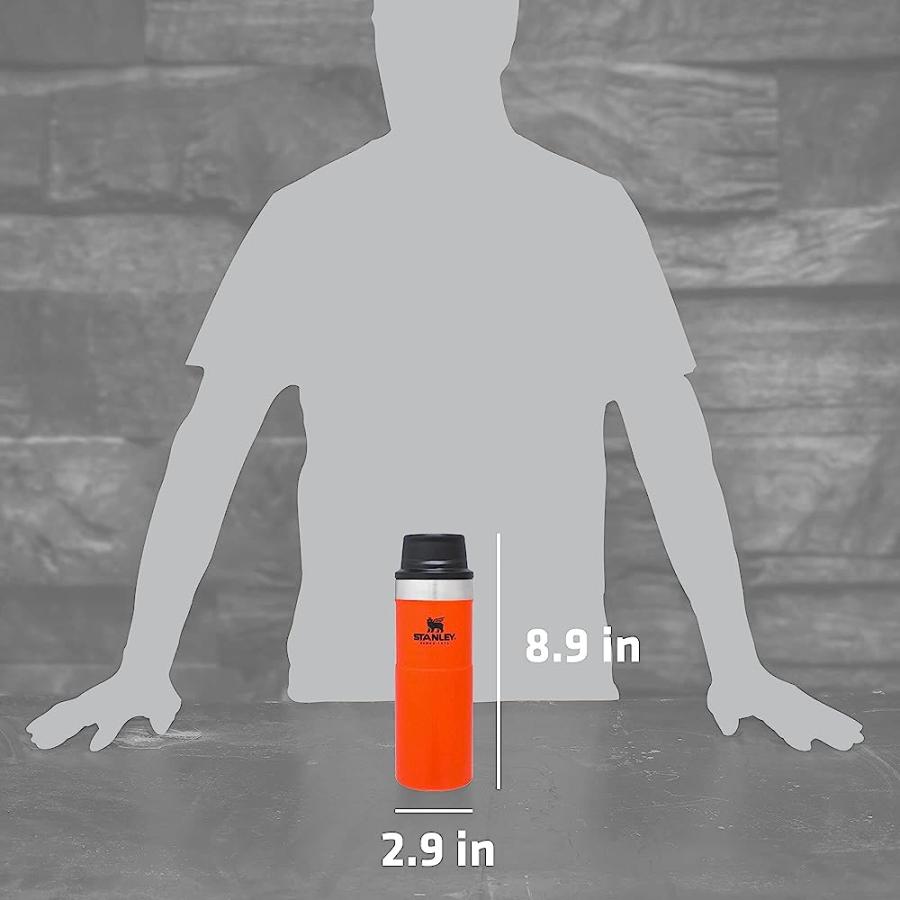 STANLEY ALUMINUM 10-06439-217 THE TRIGGER-ACTION TRAVEL MUG BLAZE ORANGE 16OZ / .47L | STANLEY | 03