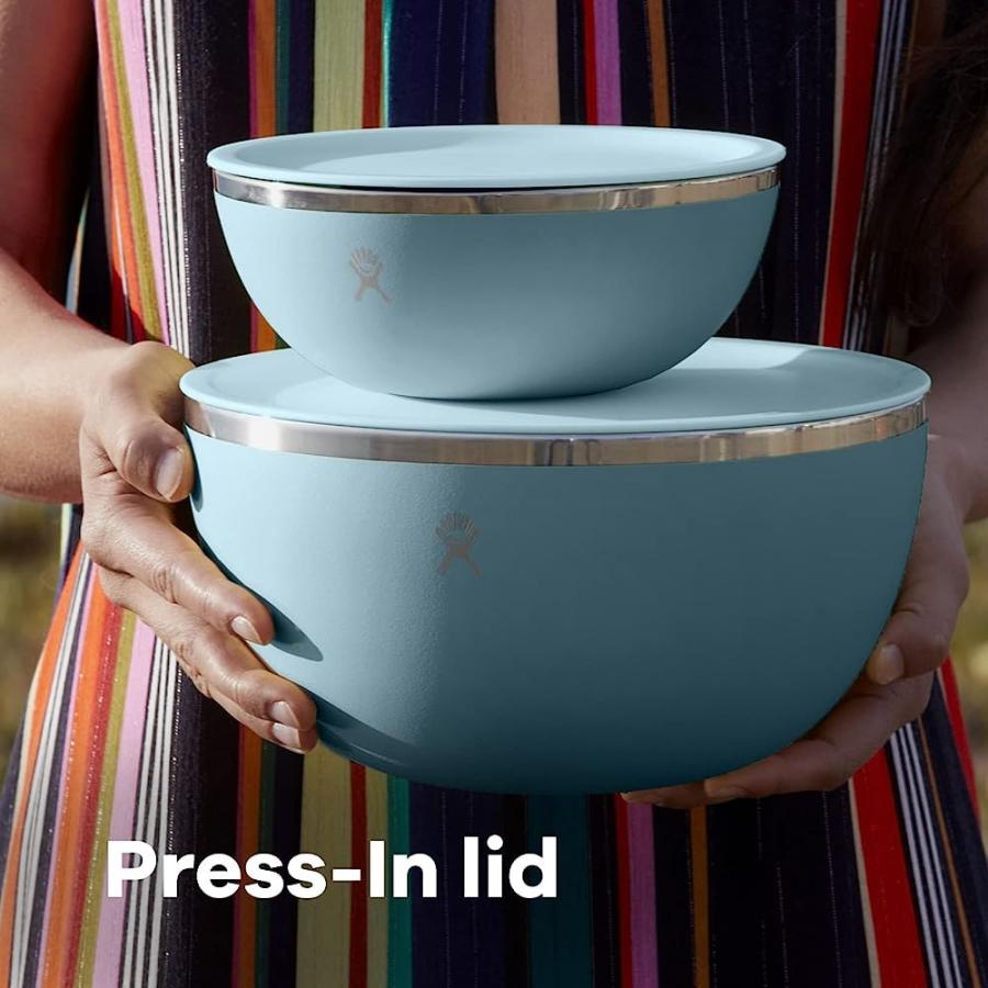 HYDRO FLASK 3 QUART STAINLESS STEEL REUSABLE FOOD BOWL OUTDOOR KITCHEN CAMPING INSULATED DINNERWARE COOKWARE BALTIC- DISHWASHER SAFE, BPA-FREE, N | HYDRO FLASK | 05