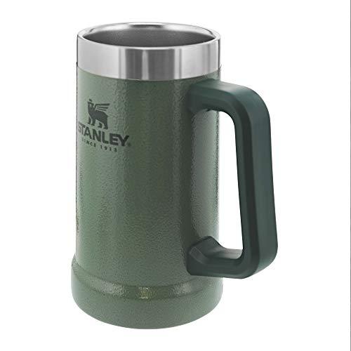 STANLEY 10-02874-029 THE BIG GRIP ALUMINUM BEER STEIN HAMMERTONE GREEN 24OZ / .7L | STANLEY | 03