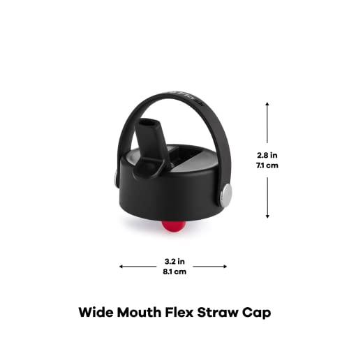 HYDRO FLASK WIDE MOUTH FLEX STRAW CAP, BLACK - WFS001 | HYDRO FLASK | 01