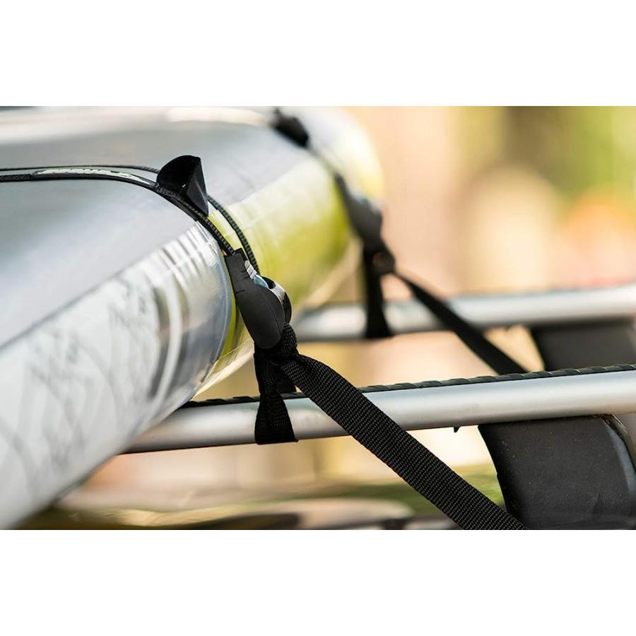 PELICAN ROOF RACK TIE DOWN DELUXE STRAP WITH BUCKLE BUMPER - FOR KAYAKS, CANOES, SURFBOARDS AND PADDLE BOARDS - 15 FEET - PS1955, BLACK | PELICAN PRODUCTS | 02
