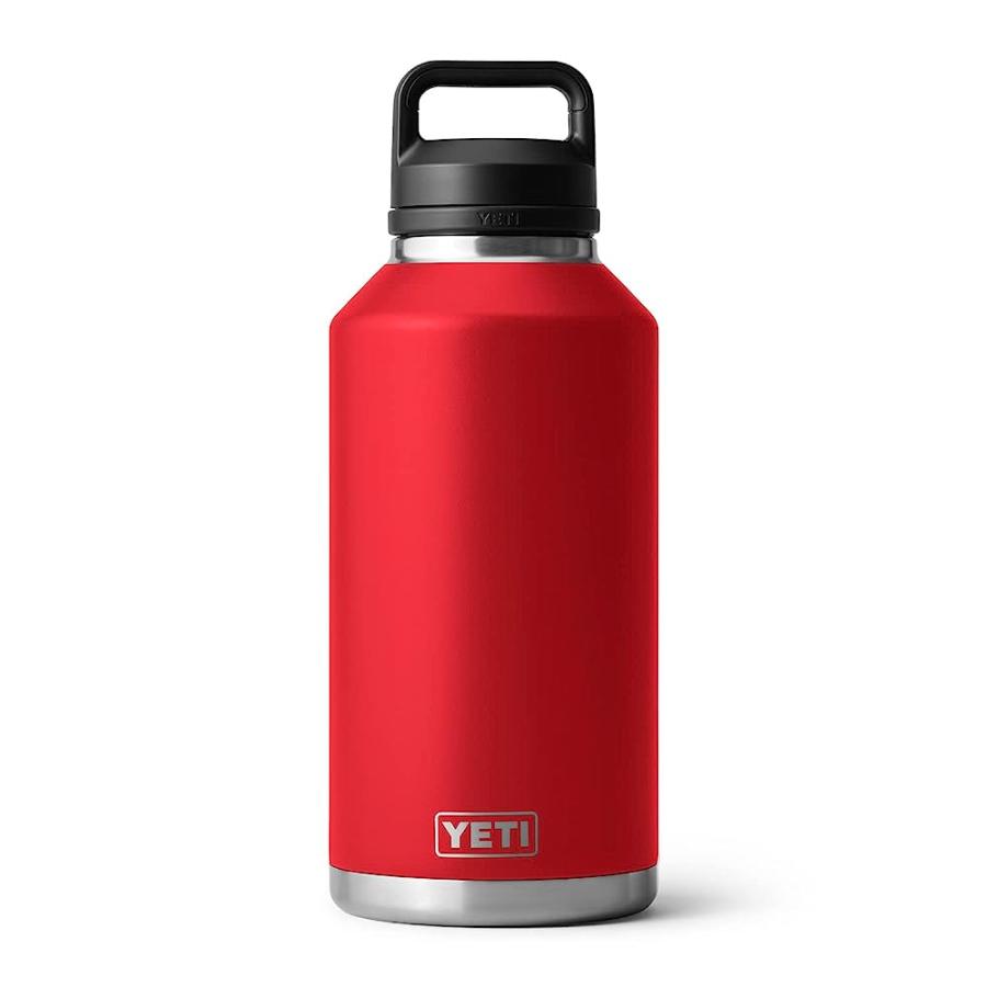 YETI RAMBLER 64 OZ BOTTLE, VACUUM INSULATED, STAINLESS STEEL WITH CHUG CAP, RESCUE RED | YETI | 02