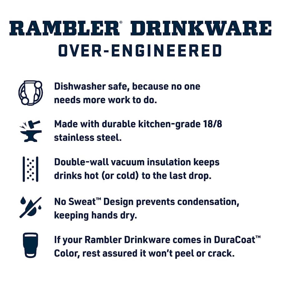 YETI RAMBLER 64 OZ BOTTLE, VACUUM INSULATED, STAINLESS STEEL WITH CHUG CAP, RESCUE RED | YETI | 03