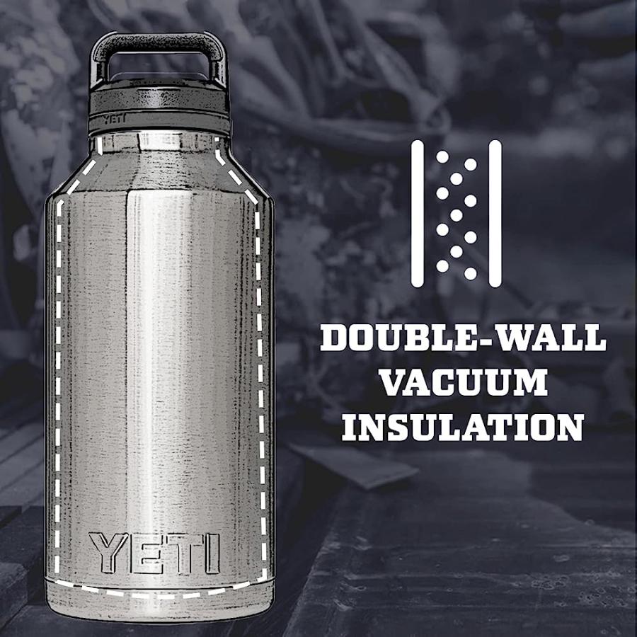 YETI RAMBLER 64 OZ BOTTLE, VACUUM INSULATED, STAINLESS STEEL WITH CHUG CAP, CHARCOAL | YETI | 01