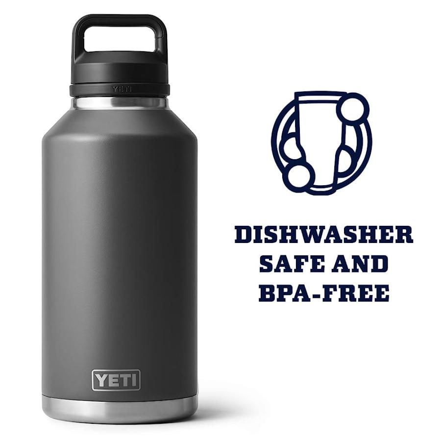 YETI RAMBLER 64 OZ BOTTLE, VACUUM INSULATED, STAINLESS STEEL WITH CHUG CAP, CHARCOAL | YETI | 04