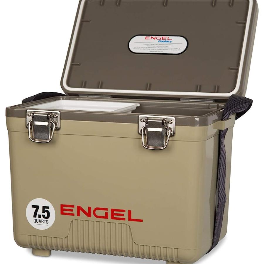 ENGEL UC7 7.5QT LEAK-PROOF, AIR TIGHT, DRYBOX COOLER AND SMALL HARD SHELL LUNCHBOX FOR MEN AND WOMEN IN TAN |  | 02