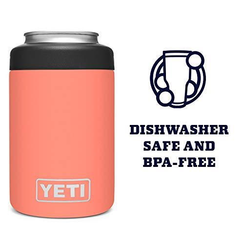 YETI Rambler 12オンス コルスター 標準缶クーラー:YETI 真空断熱 ステンレス製、コーラル | YETI | 04