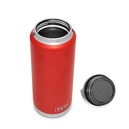 YETI RAMBLER 36 OZ BOTTLE, VACUUM INSULATED, STAINLESS STEEL WITH TRIPLEHAUL CAP, CANYON RED | YETI | 02
