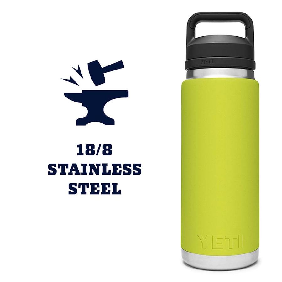 YETI RAMBLER 26 OZ BOTTLE, VACUUM INSULATED, STAINLESS STEEL WITH CHUG CAP, CHARTREUSE | YETI | 05