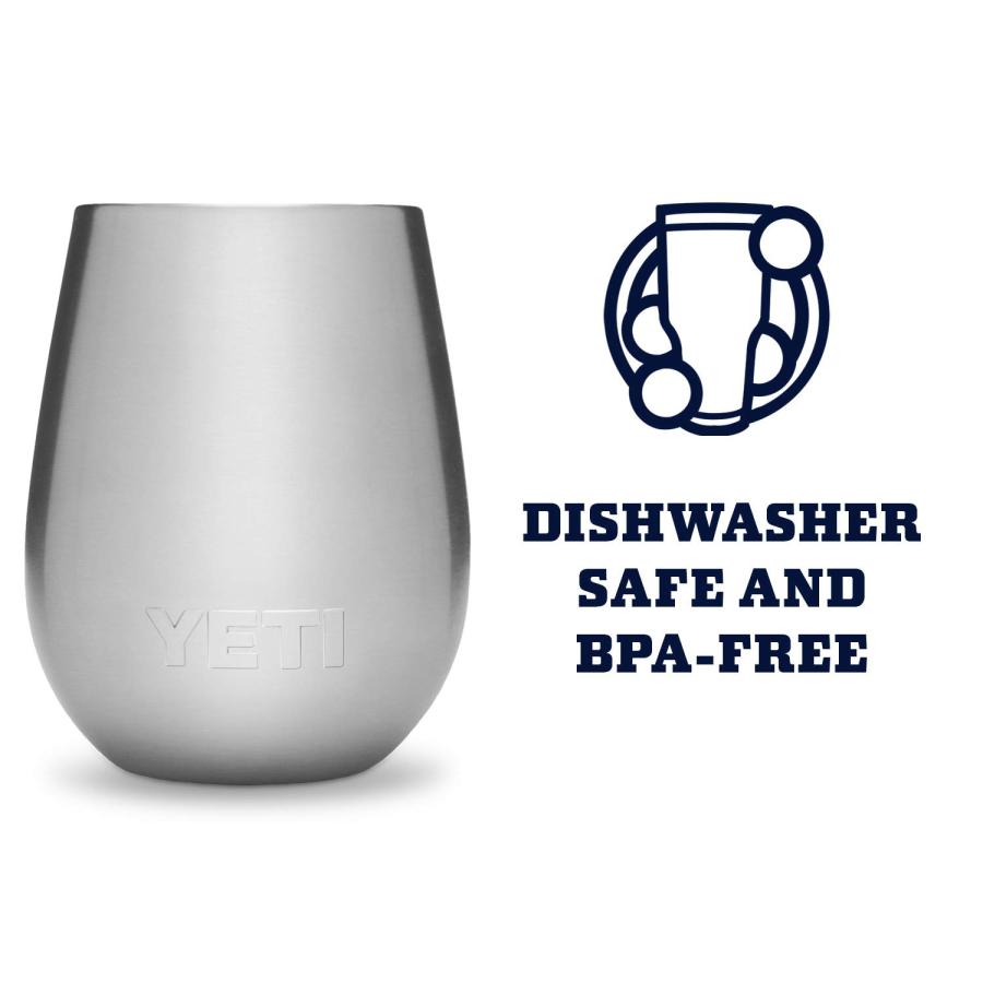 YETI Rambler 10オンス ワインタンブラー 真空断熱 ステンレス製、ステンレス | YETI | 03