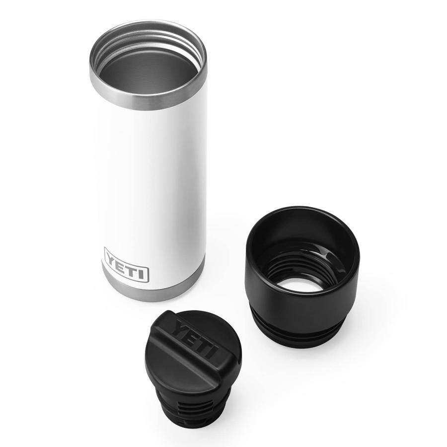YETI Rambler 18オンス ボトル キャップ付き 真空断熱 ステンレス製、ホワイト | YETI | 04
