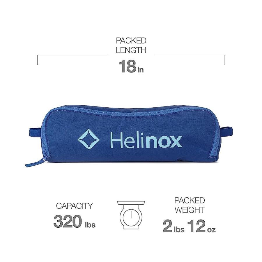 HELINOX CHAIR TWO ULTRALIGHT, HIGH-BACK, COLLAPSIBLE CAMPING CHAIR, BLUE BLOCK, WITH POCKETS | Helinox | 01
