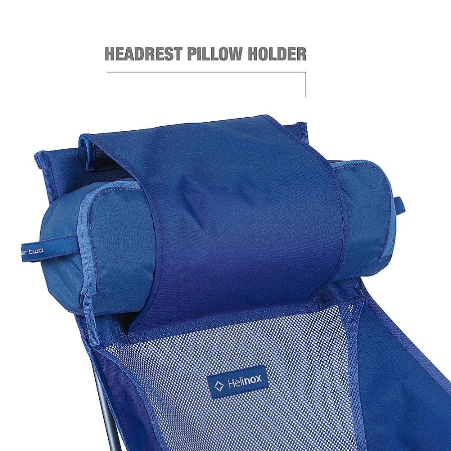 HELINOX CHAIR TWO ULTRALIGHT, HIGH-BACK, COLLAPSIBLE CAMPING CHAIR, BLUE BLOCK, WITH POCKETS | Helinox | 03