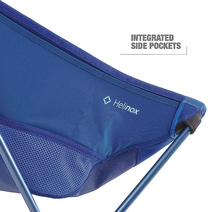 HELINOX CHAIR TWO ULTRALIGHT, HIGH-BACK, COLLAPSIBLE CAMPING CHAIR, BLUE BLOCK, WITH POCKETS | Helinox | 04