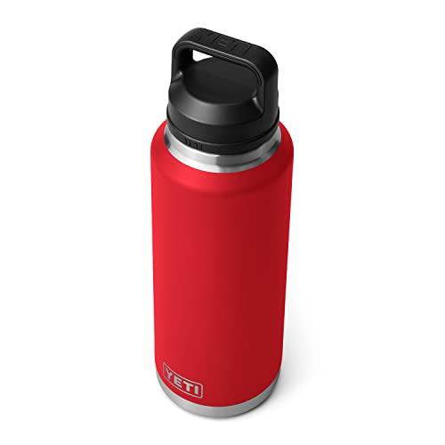 YETI RAMBLER 46 OZ BOTTLE, VACUUM INSULATED, STAINLESS STEEL WITH CHUG CAP, RESCUE RED | YETI | 04