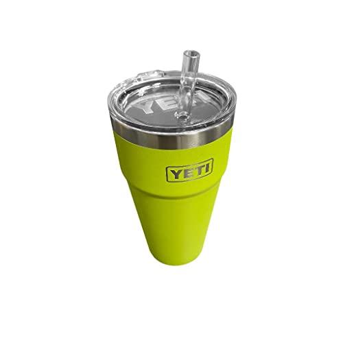 YETI RAMBLER 26 OZ STRAW CUP, VACUUM INSULATED, STAINLESS STEEL WITH STRAW LID, CHARTREUSE | YETI