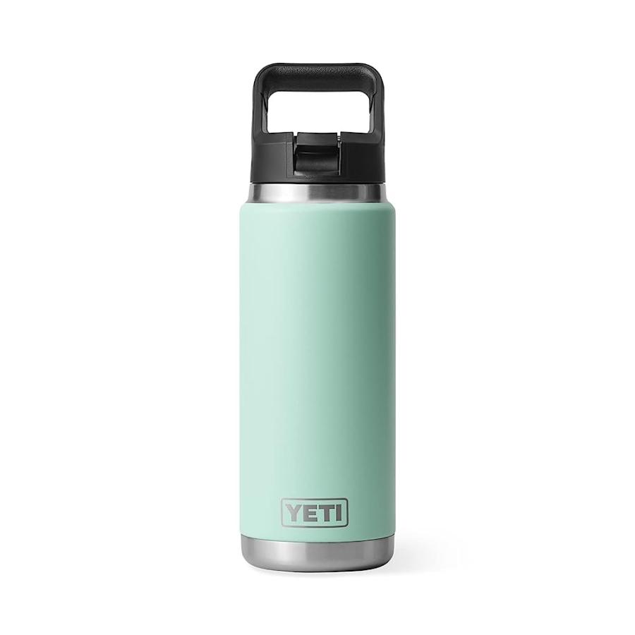YETI RAMBLER 26 OZ BOTTLE, VACUUM INSULATED, STAINLESS STEEL WITH STRAW CAP, SEAFOAM | YETI | 02