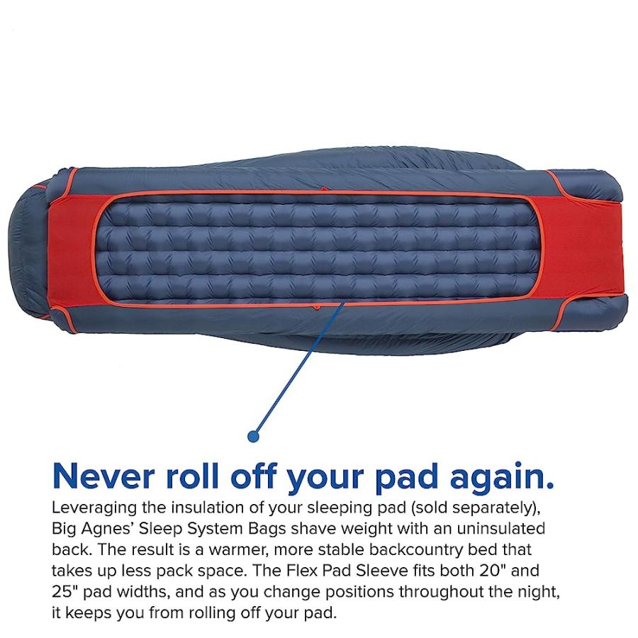 BIG AGNES ANVIL HORN (650 DOWNTEK) SLEEPING BAG, 0 DEGREE, LONG, LEFT ZIP | BIG AGNES | 02