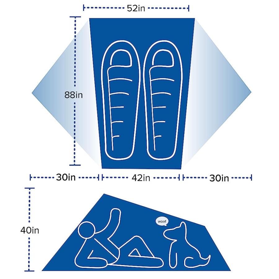 BIG AGNES COPPER SPUR HV UL MTNGLO BACKPACKING TENT, 2 PERSON | BIG AGNES | 05