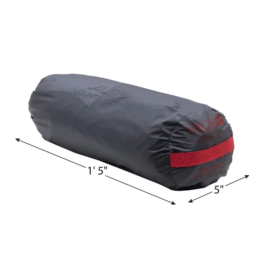 ALPS MOUNTAINEERING HELIX 1-PERSON TENT, CHARCOAL/RED | ALPS MOUNTAINEERING | 08