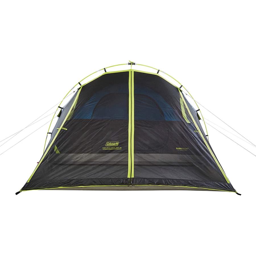 Coleman Camping Tent with Screen Room 4 Person Carlsbad Dark Room Dome Tent with Screened Porch , Green/Black/Teal | Coleman | 02